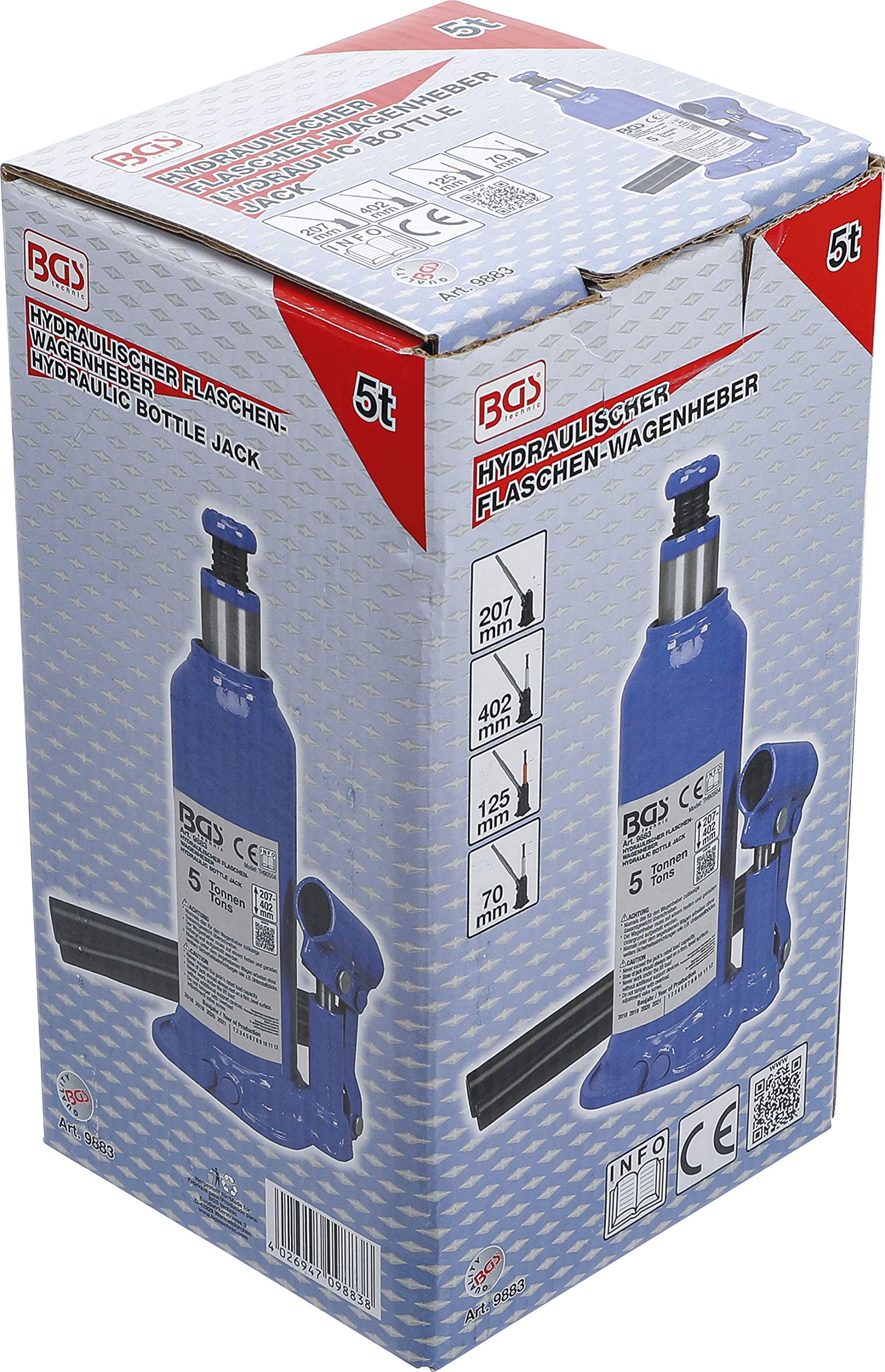 Amazon.com: BGS 9883 | Hydraulic Bottle Jack | 5 t : Industrial